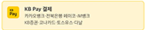 KB국민카드 공식 PC 결제창의 KB Pay 결제 선택 항목