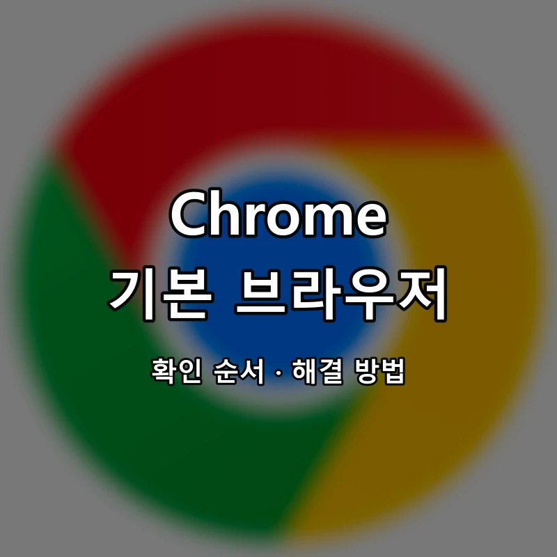 Chrome 기본 브라우저 대표 이미지