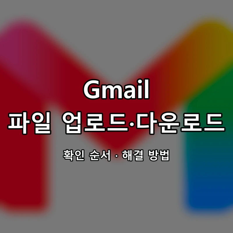 Gmail 파일 업로드·다운로드 대표 이미지
