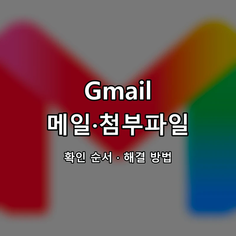 Gmail 메일·첨부파일 대표 이미지